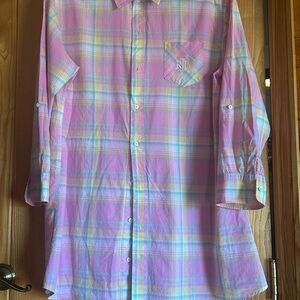Ralph Lauren Pink and Green Plaid Shirt